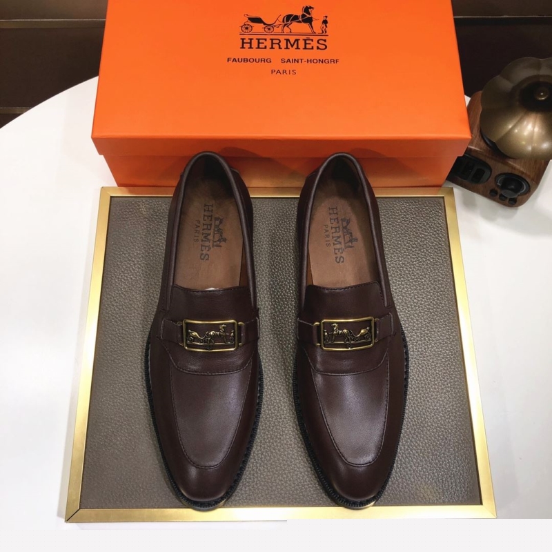 H**mes leather shoes